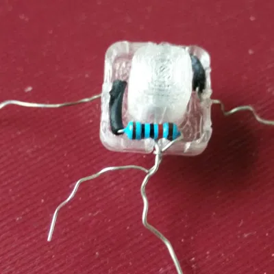 Giá đỡ cho điện trở quang LDR in bằng PLA trong suốt