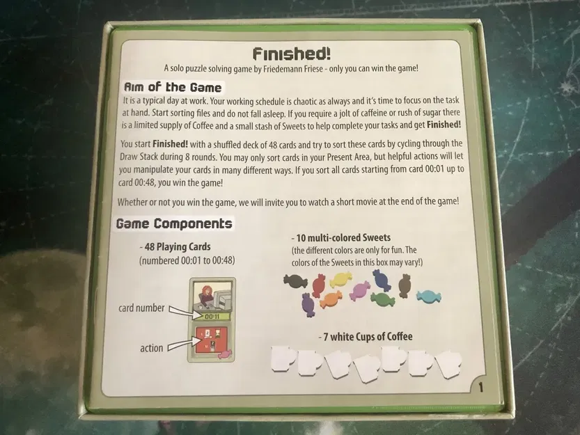 Hộp đựng thẻ bài cho trò chơi "Finished! - Image 2