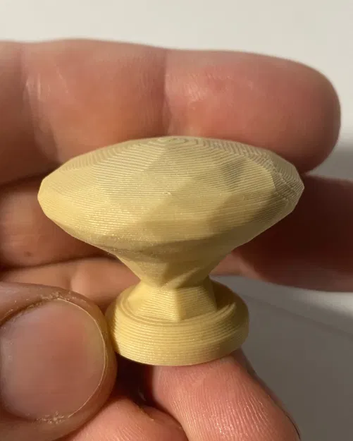 Núm tay cầm tủ kiểu low poly kích thước 37mm - Image 1