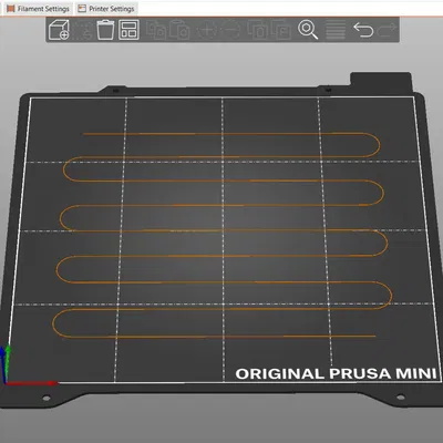 Bộ dụng cụ căn chỉnh giường in 3D với họa tiết zigzag và l...