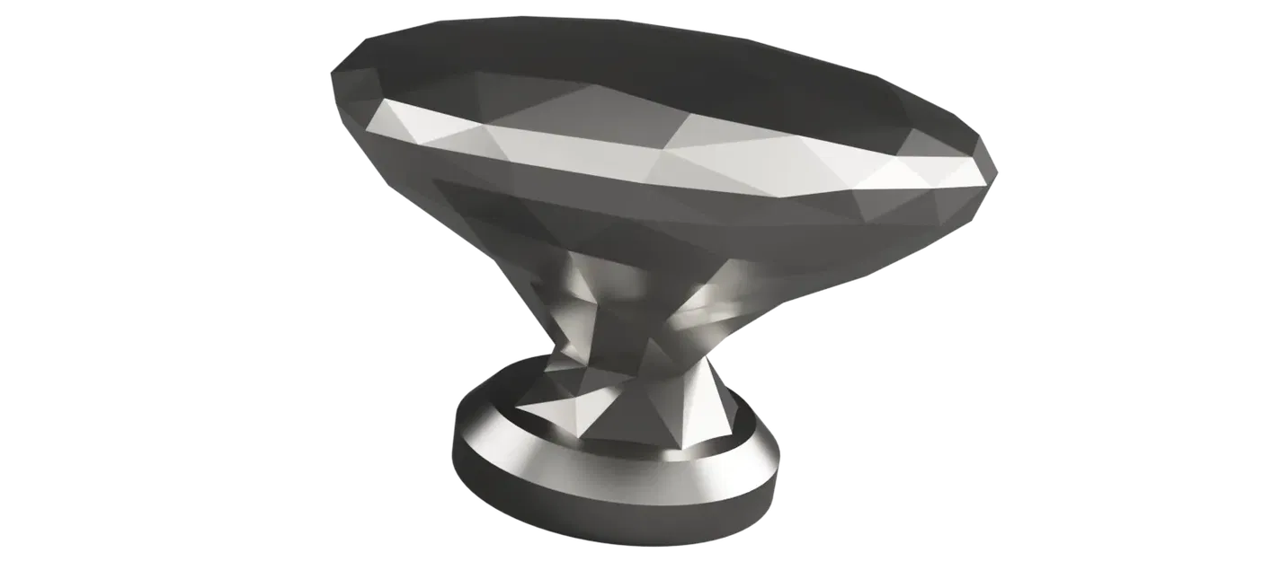 Núm tay cầm tủ kiểu low poly kích thước 37mm - Image 2