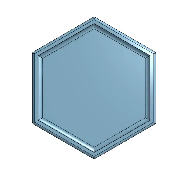 Giá đỡ bút hình lục giác trang trí nội thất - Image 2