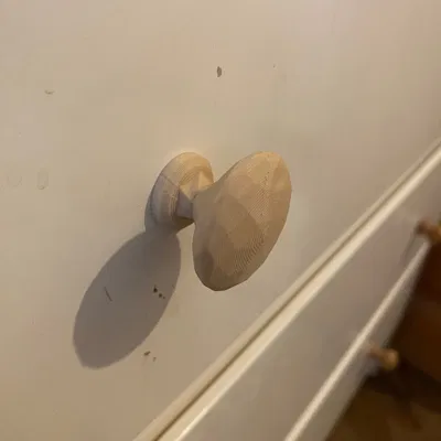 Núm tay cầm tủ kiểu low poly kích thước 37mm