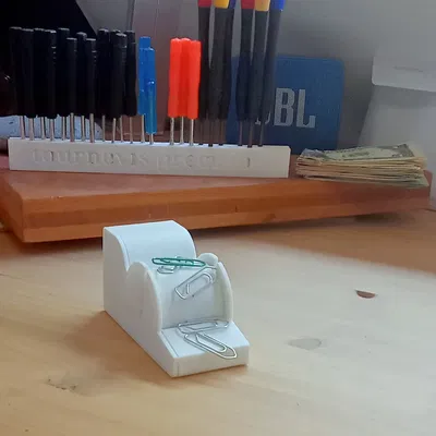 Máy phân phát kẹp giấy trang trí cho bàn làm việc