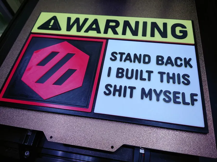 Biển báo cảnh báo Voron độc đáo treo tường - Image 1