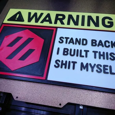 Biển báo cảnh báo Voron độc đáo treo tường