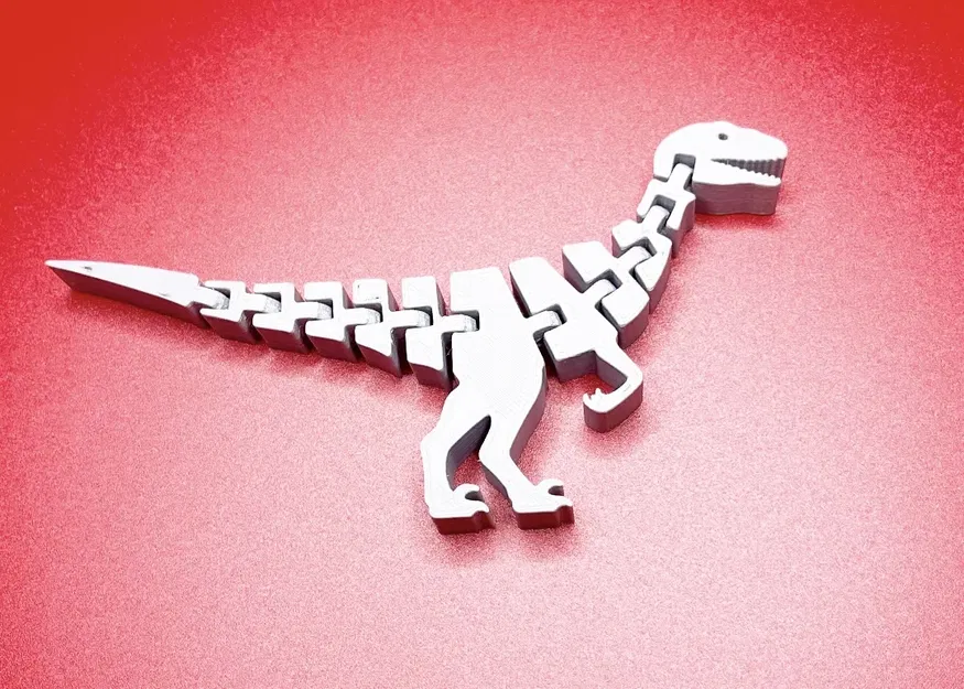 Nhân vật khủng long Flexi Raptor với 13 khớp nối - Image 2