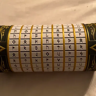 Nhẫn chữ Cryptex với phông chữ Heorot