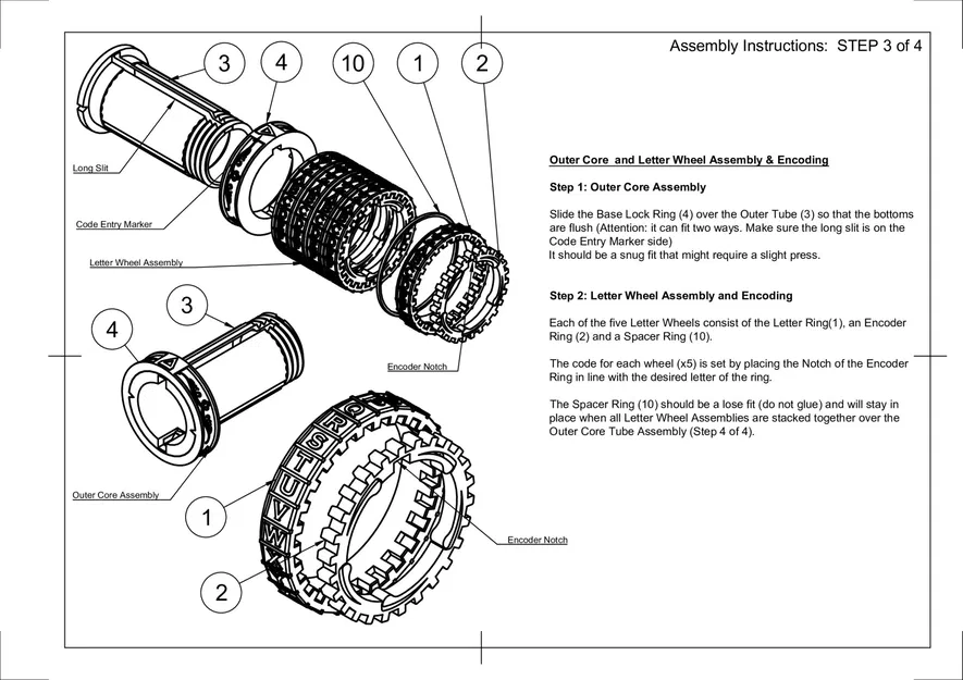 Cryptex chức năng hoàn chỉnh với mã số tùy chỉnh - Image 9