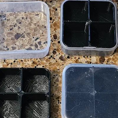 Khay chia cho hộp 45-mm X 45-mm X 18-mm