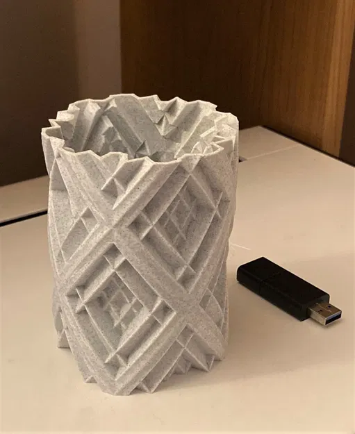 Bình đựng bút chì và bút bi hình kim cương 0141 - Image 2