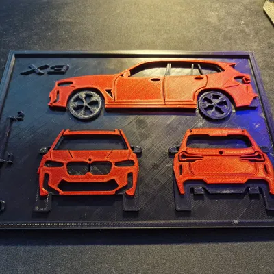 Bản vẽ tường BMW X3 G01 có thể in 3D