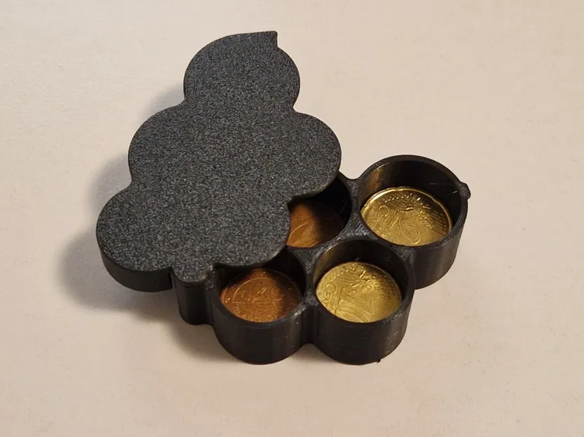 Ví đựng tiền xu Euro thông minh với nắp xoay - Image 1