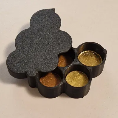 Ví đựng tiền xu Euro thông minh với nắp xoay