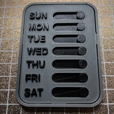 Bảng trượt nhắc nhở hàng tuần cho người đam mê