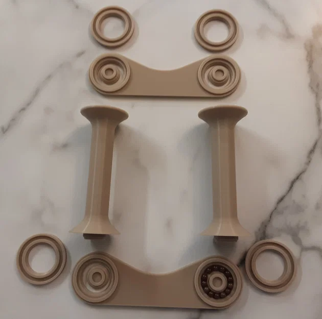 Giá đỡ cuộn filament tự chế với vòng bi in 3D - Image 3