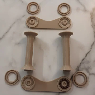 Giá đỡ cuộn filament tự chế với vòng bi in 3D