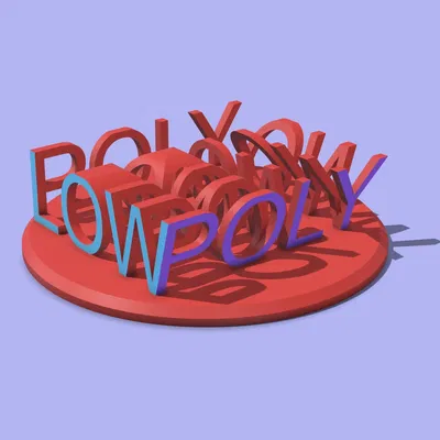 Tượng điêu khắc LowPoly phong cách vui nhộn