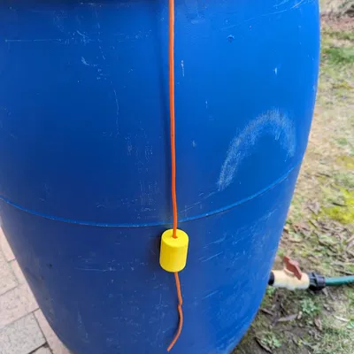 Cảm biến mức nước cho thùng chứa mưa bằng phao đơn giản