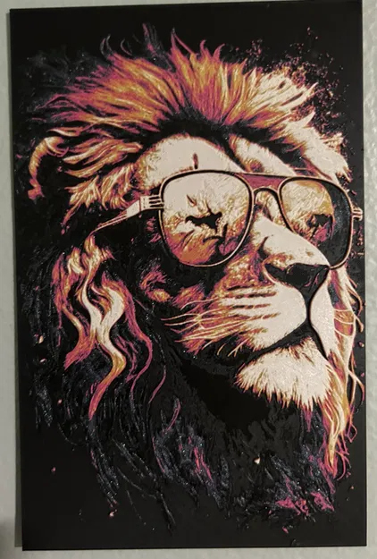 Sư tử Hueforge đeo kính mát độc đáo - Image 1