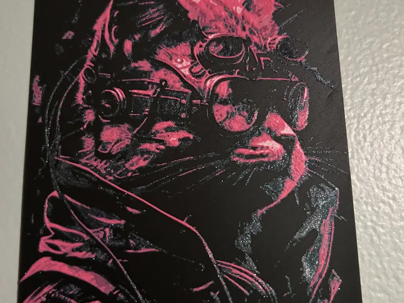 Mèo Cyber Kitty của HueForge với thiết kế độc đáo - Image 1