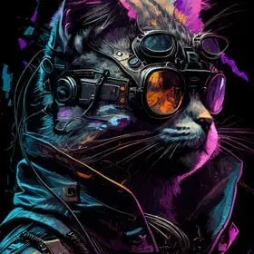 Mèo Cyber Kitty của HueForge với thiết kế độc đáo