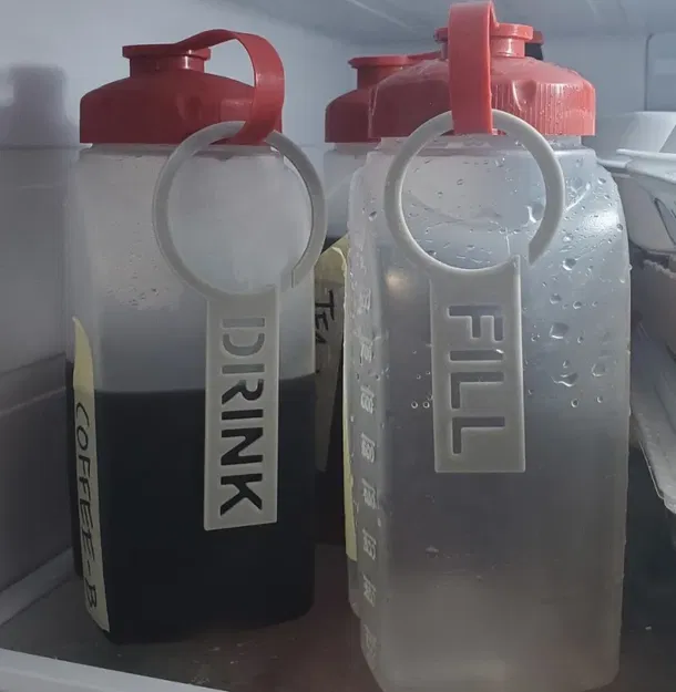 Nhãn treo cho chai nước uống dễ dàng nhận diện - Image 1