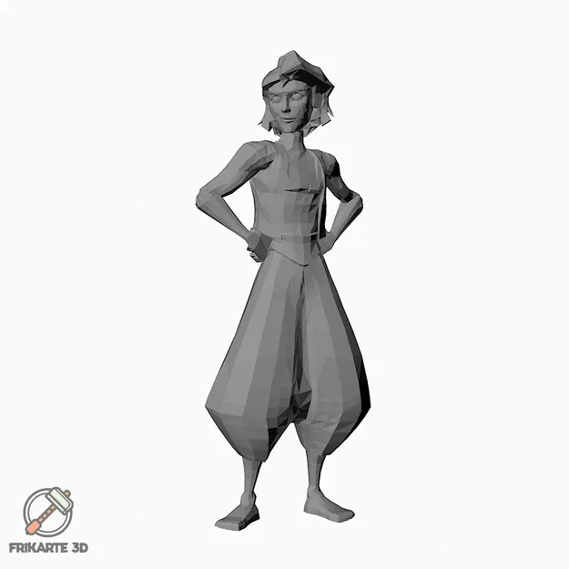 Nhân vật Aladdin phong cách Low Poly độc đáo - Image 1