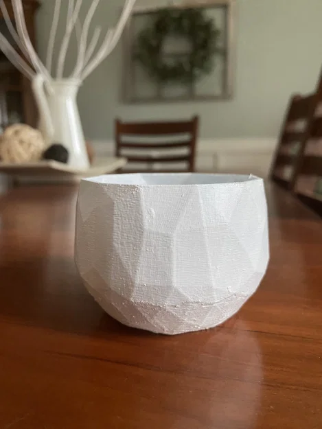 Chậu cây xương rồng nhỏ kiểu low poly 7cm - Image 1