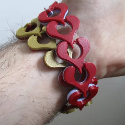 Vòng tay in tại chỗ hình trái tim - Unchain My Heart