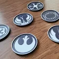 Bộ đế lót ly với sáu biểu tượng trong vũ trụ Star Wars - Thumbnail 1