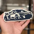 Hình ảnh bóng silhouette Audi R8 với thiết kế hai màu - Thumbnail 2
