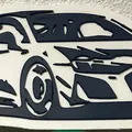 Hình ảnh bóng silhouette Audi R8 với thiết kế hai màu - Thumbnail 3