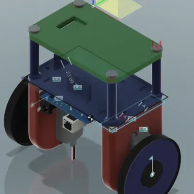 Robot cân bằng tự động sử dụng servo Parallax 360