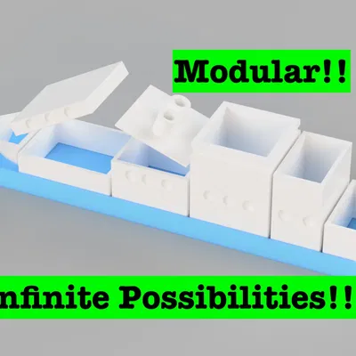 Bộ tổ chức bàn làm việc mô-đun hình thuyền và thành phố