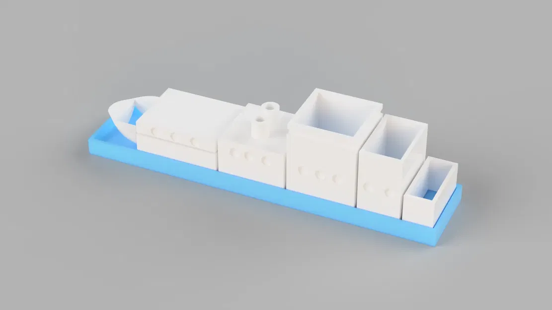 Bộ tổ chức bàn làm việc mô-đun hình thuyền và thành phố - Image 2