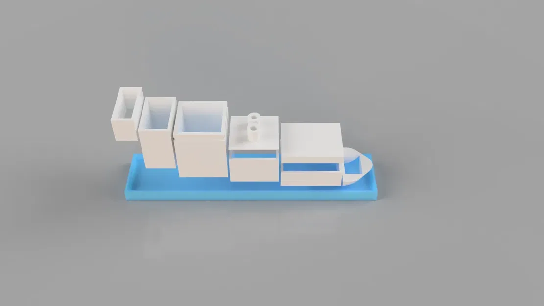 Bộ tổ chức bàn làm việc mô-đun hình thuyền và thành phố - Image 9