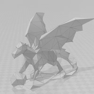 Rồng low poly cho mô hình bàn chơi
