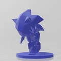 Nhân vật Sonic phong cách low poly - Thumbnail 2