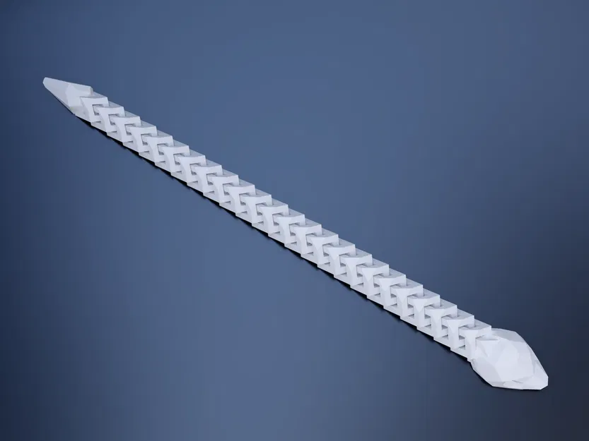 Rắn linh hoạt kiểu low poly - Image 1