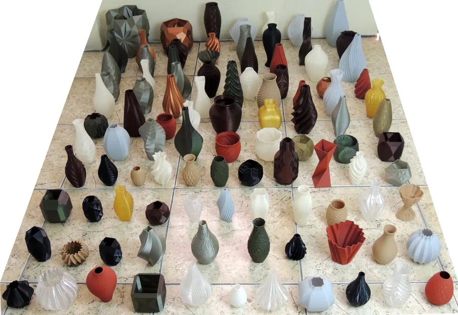 Bộ sưu tập 101 bình hoa thiết kế bằng Blender và Fusion 360 - Image 1