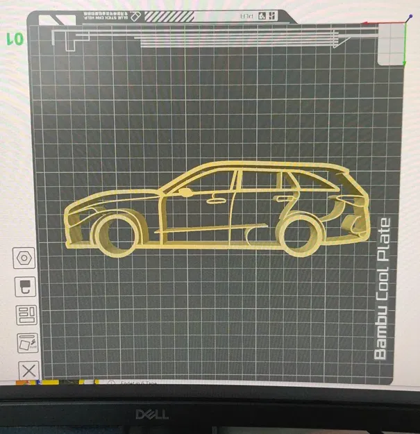 Silhouette Mercedes S206 T-Model cho mô hình in tại chỗ - Image 1