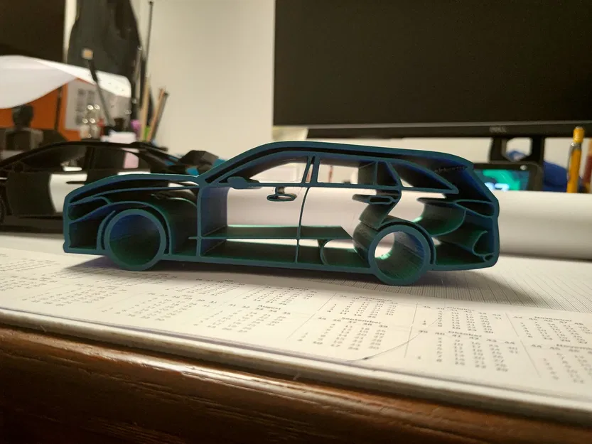 Silhouette Mercedes S206 T-Model cho mô hình in tại chỗ - Image 2