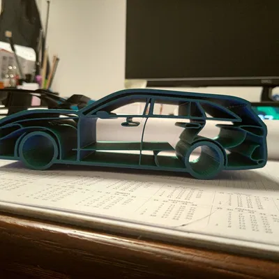 Silhouette Mercedes S206 T-Model cho mô hình in tại chỗ