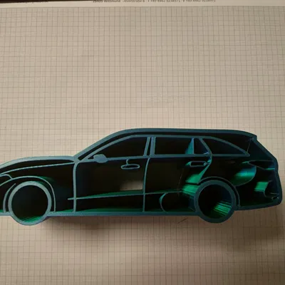 Silhouette Mercedes S206 T-Model cho mô hình in tại chỗ