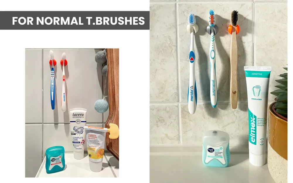 Giá đỡ bàn chải đánh răng đơn giản và thanh lịch - Image 2