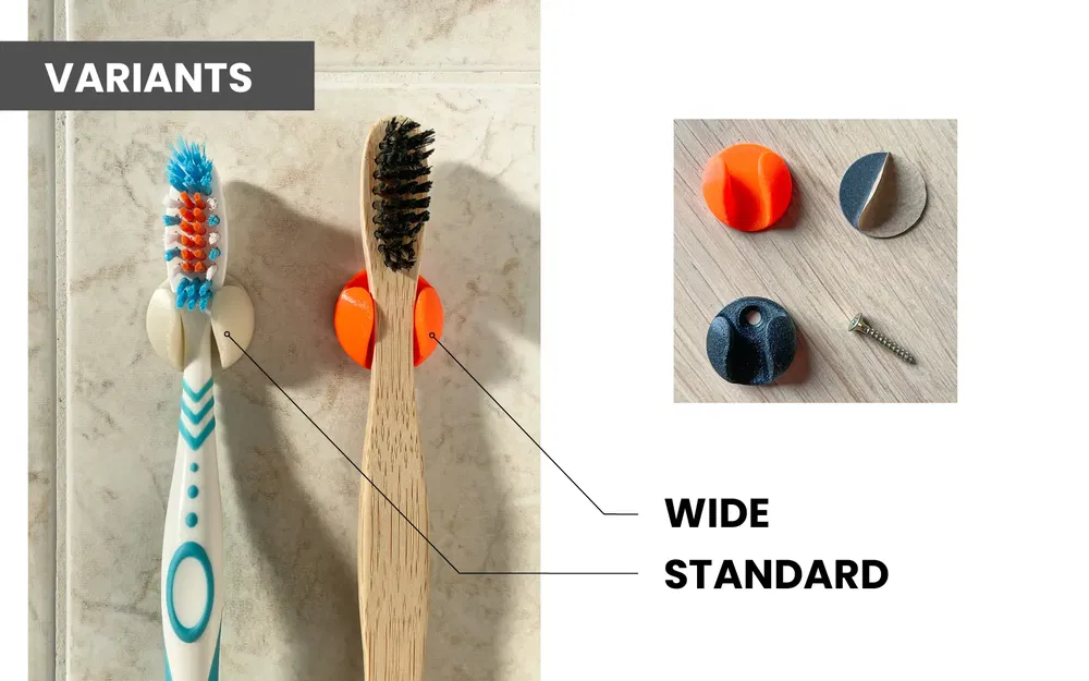 Giá đỡ bàn chải đánh răng đơn giản và thanh lịch - Image 4