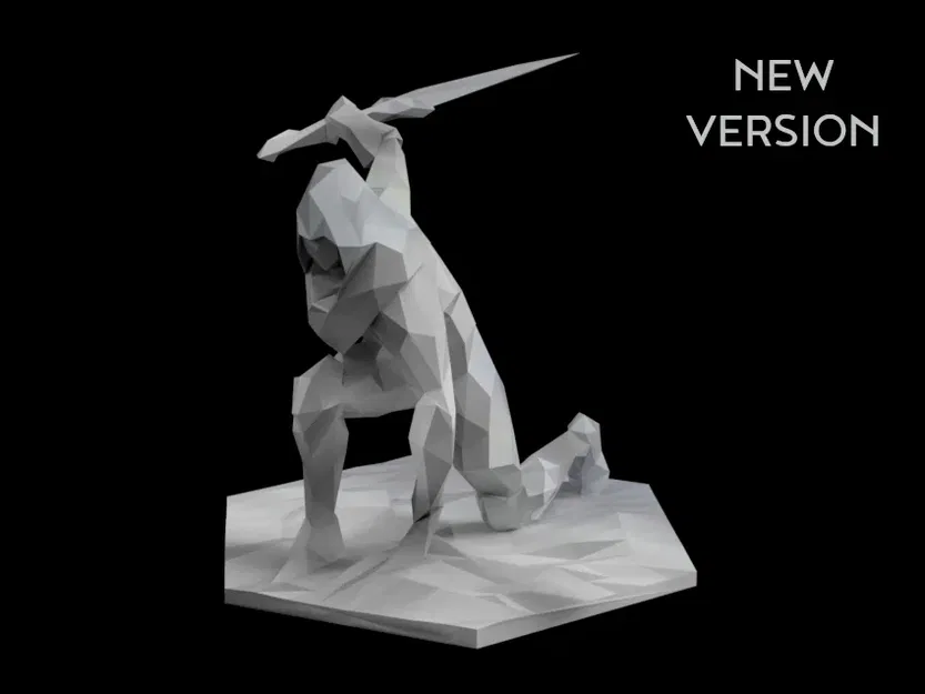 Nhân vật sát thủ phong cách low poly độc đáo - Image 1