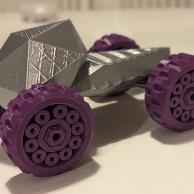 Xe ô tô đồ chơi hexa phong cách low poly