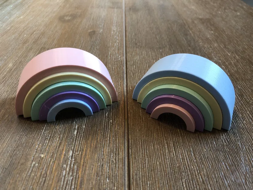 Cầu vồng dễ thương tạo ra từ Tinkercad - Image 1